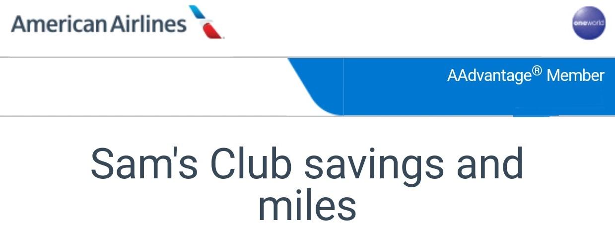 Sam's Club Current Logo - EXPIRED) Stack $25 off Sam's Club membership w/ AA miles or gift