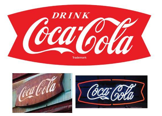 Old Coca-Cola Logo - The History of the Coca Cola Logo. Fine Print Art