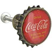 Old Coca-Cola Logo - RED Vintage Style Retro Coca Cola Logo Emblem Antique Brass Drink ...
