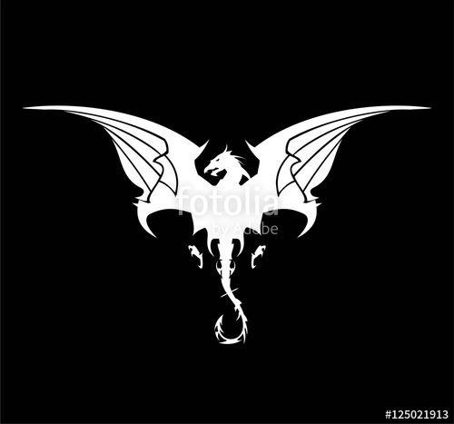 White Dragon Logo - White Dragon, Dragon