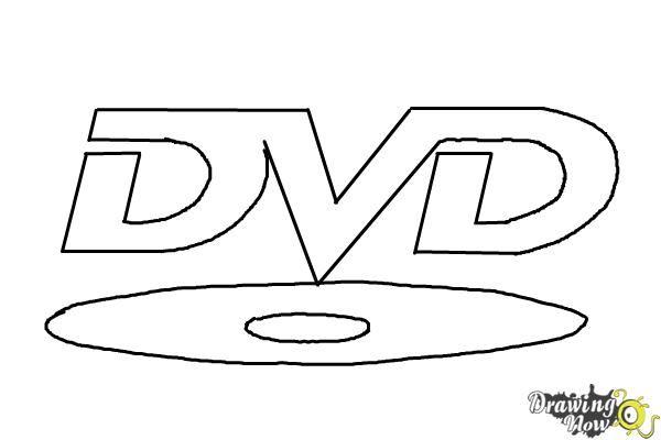 White Triangle in Red Box Logo - How to Draw The Dvd Logo - DrawingNow