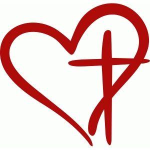 Heart and Cross Logo - Heart cross Logos