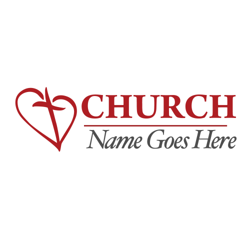 Heart and Cross Logo - Church Logo - Heart Cross