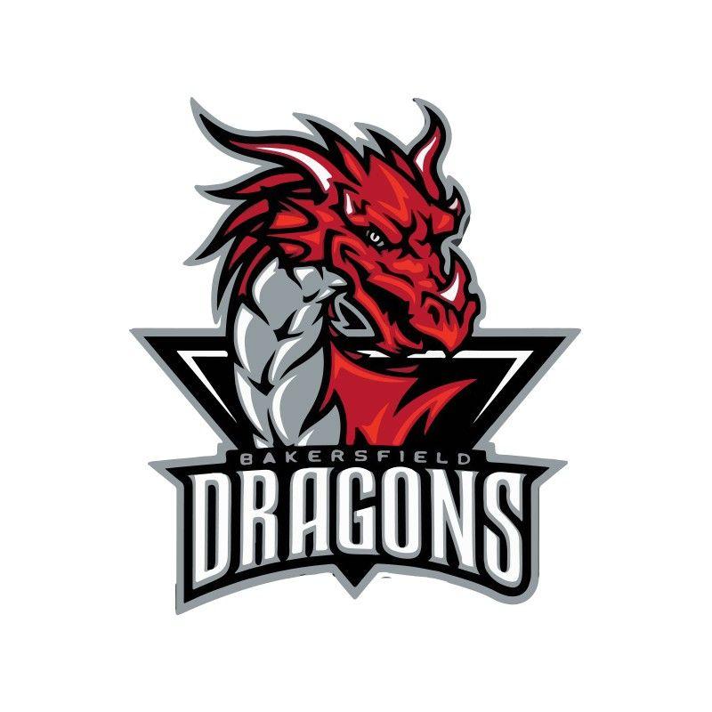 Dragons Logo - shirt white dragons bakers field