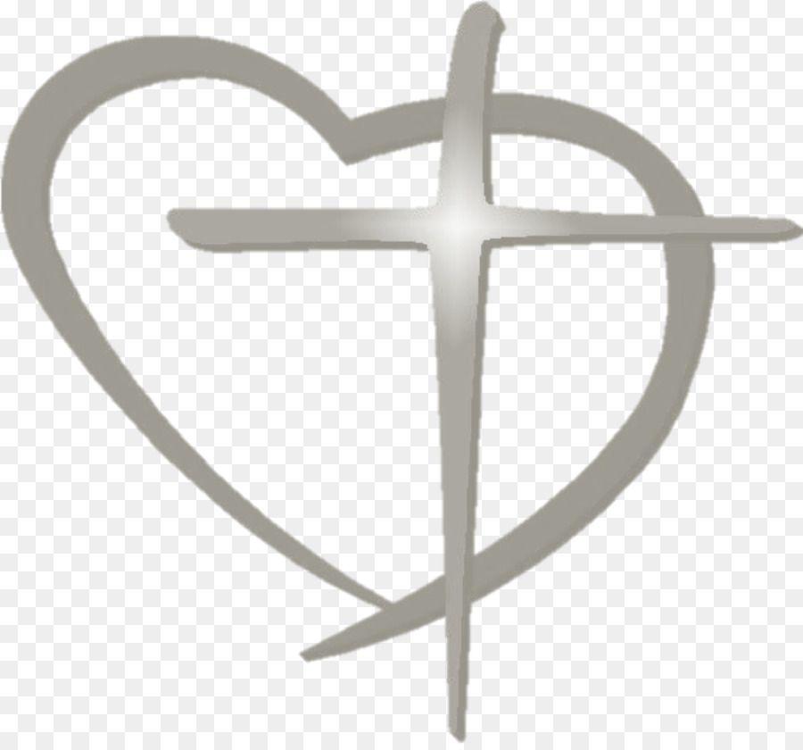 Heart and Cross Logo - Heart Cardiac surgery Christianity Symbol Christian cross ...