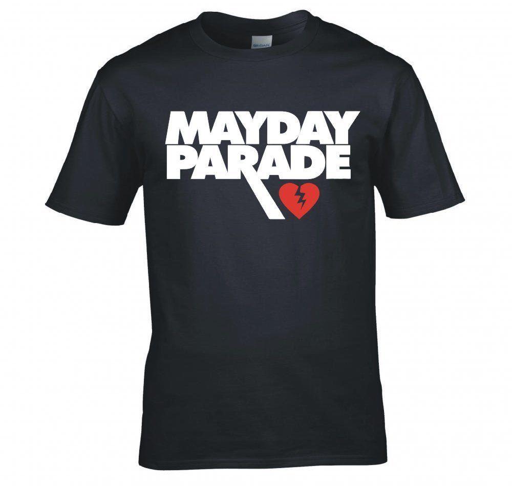 Mayday Parade Logo - Printed Round Men T Shirt Cheap Price Mayday Parade Heart Logo T