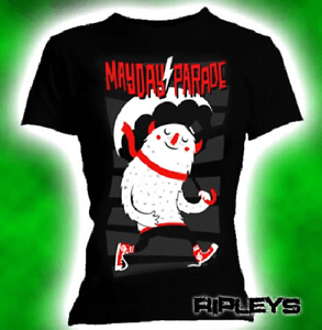 Mayday Parade Logo - Official Skinny T Shirt MAYDAY PARADE Logo SWAGGER All Sizes | eBay