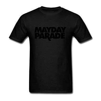 Mayday Parade Logo - Men's Mayday Parade logo T Shirt: Amazon.co.uk: Clothing