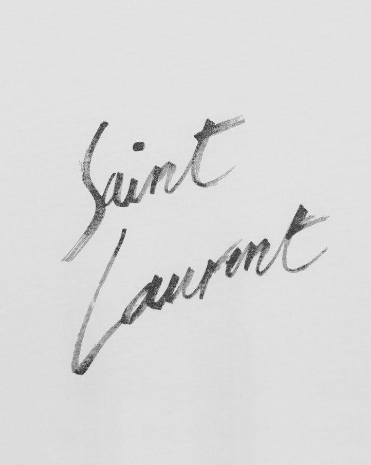 Saint Laurent Logo - Saint Laurent Saint Laurent Signature t Shirt