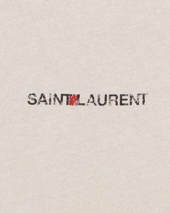 Saint Laurent Logo - Saint Laurent Destroyed Saint Laurent Logo t Shirt | YSL.com