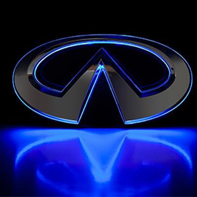 Blue Infiniti Logo - Infiniti G37 G25 LED Radiant Emblem front grille badge light