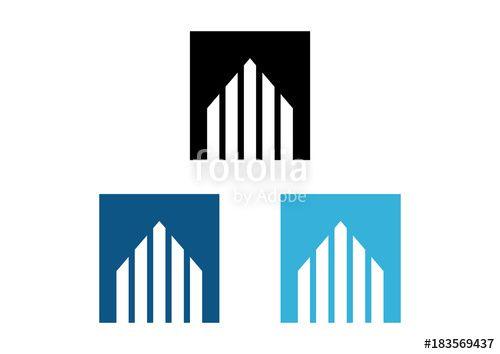 Simple Square Logo - Simple Square Building Real Estate like Arrow Modern Logo Flat ...