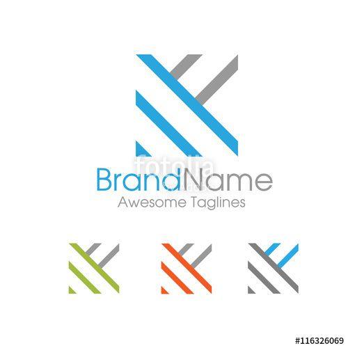 Simple Square Logo - letter K logo simple design template Business corporate. letter k