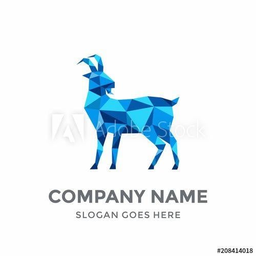 Internet in in Blue Square Logo - Goat Geometric Technology Blockchain Shape Blue Square Abstract ...