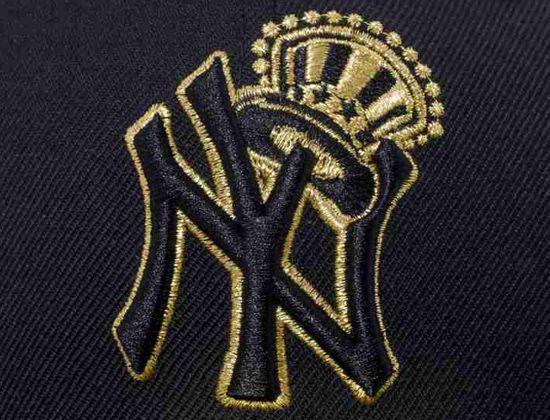 Gold New York Logo - Black Gold New York Yankees Top Hat 59Fifty Fitted Cap | New york ...