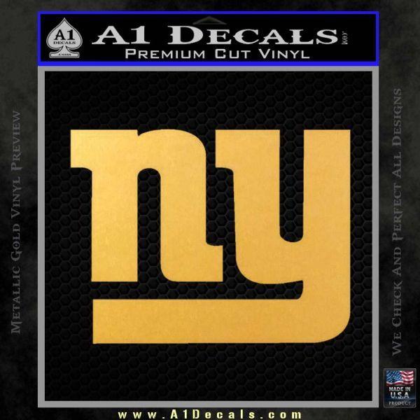 Gold New York Logo - New York Giants Decal Sticker D1 A1 Decals