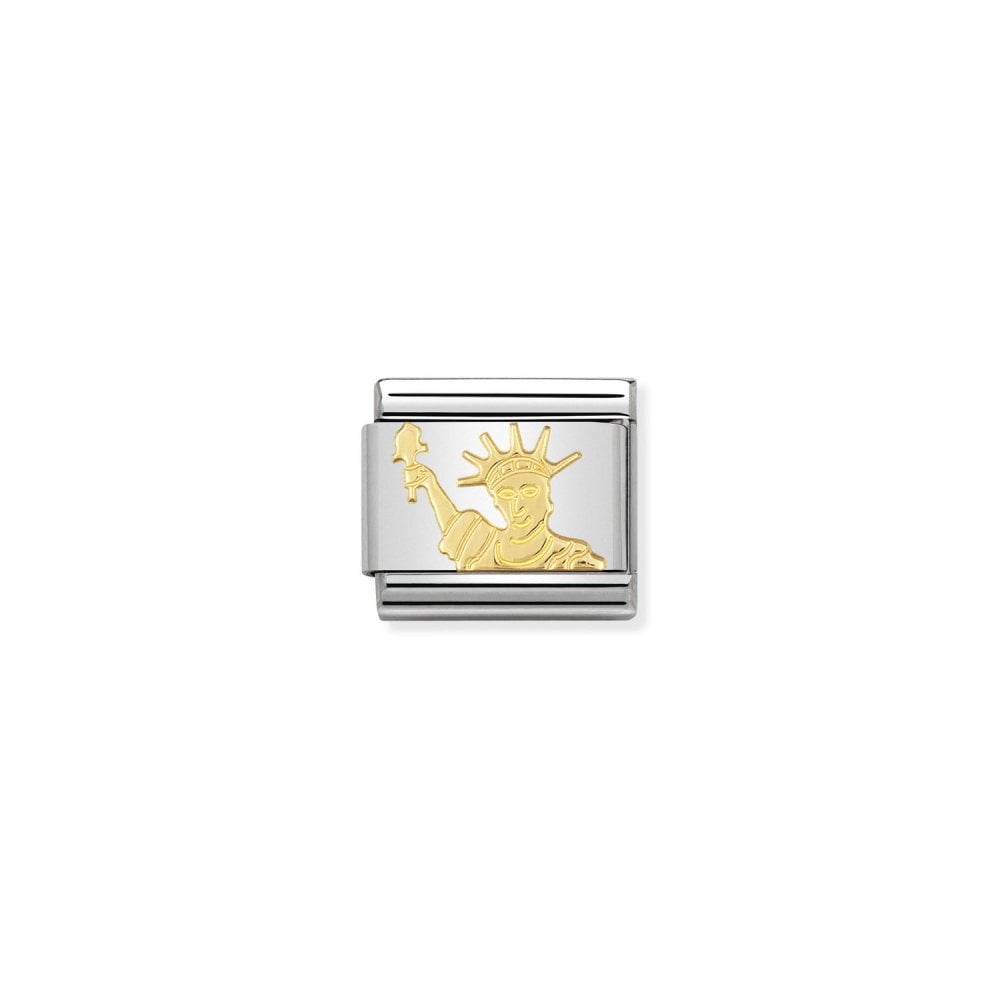 Gold New York Logo - NOMINATION Classic Gold Statue of Liberty New York Charm