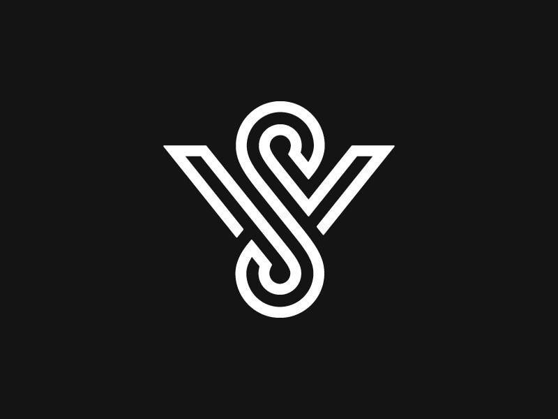 Cool SV Logo - SV 1 / Part I. Logo design. Logotipos, Diseño de identidad, Logo