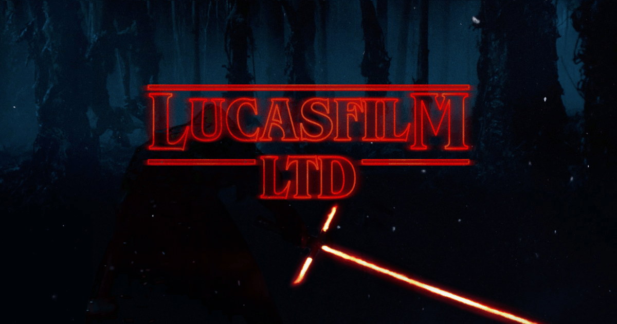 Lucasfilm Logo - I still stand to my guns that the Stranger Things logo looks like