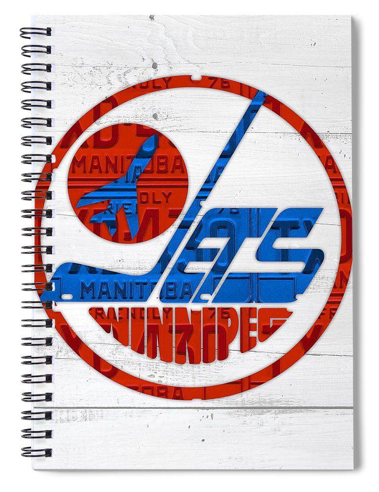 Winnipeg Jets Team Logo - Winnipeg Jets Retro Hockey Team Logo Recycled Manitoba Canada
