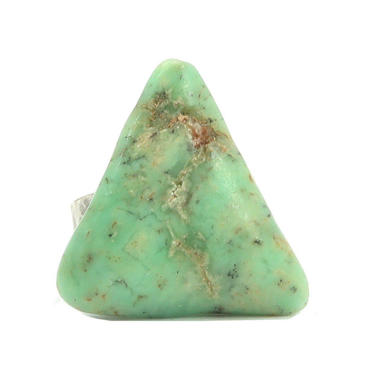 Silver Triangle Green Triangle Logo - Chrysoprase Ring 4-7 Specialty One-of-Kind Green Triangle Stone ...
