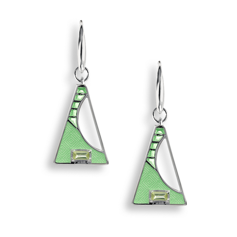Silver Triangle Green Triangle Logo - Morrison Jewelers: Nicole Barr Designs Sterling Silver Triangle Wire