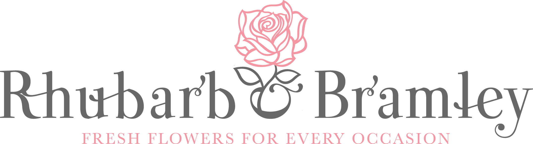 Fresh Flower Logo - Wedding and Event Decorations – Flower Walls - Rhubarb & Bramley