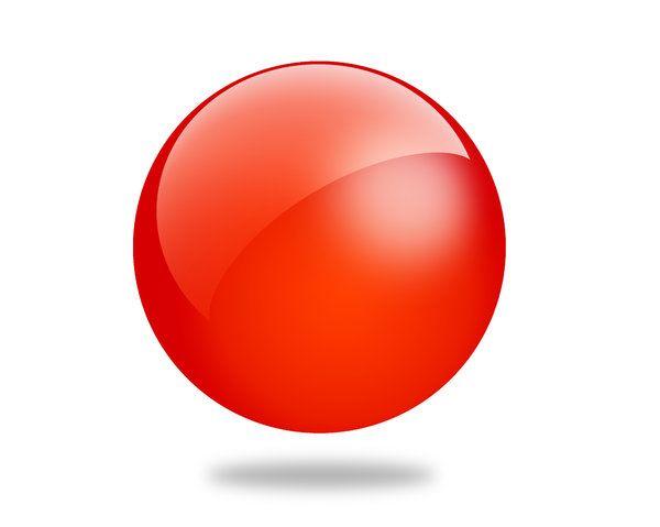 Red Ball Company Logo - Free stock image. Glossy Ball 8