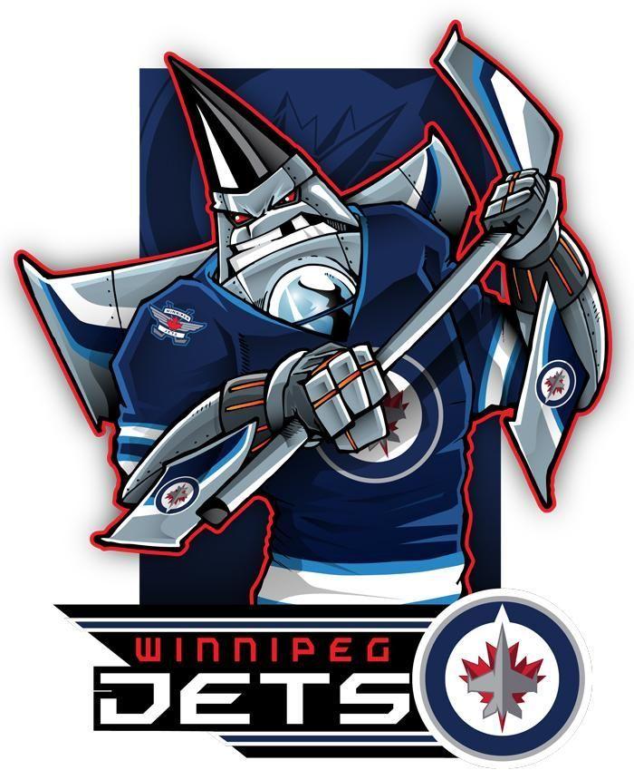 Winnipeg Jets Team Logo - Here's #EPoole88's cartoon of the Winnipeg Jets. HOCKEY