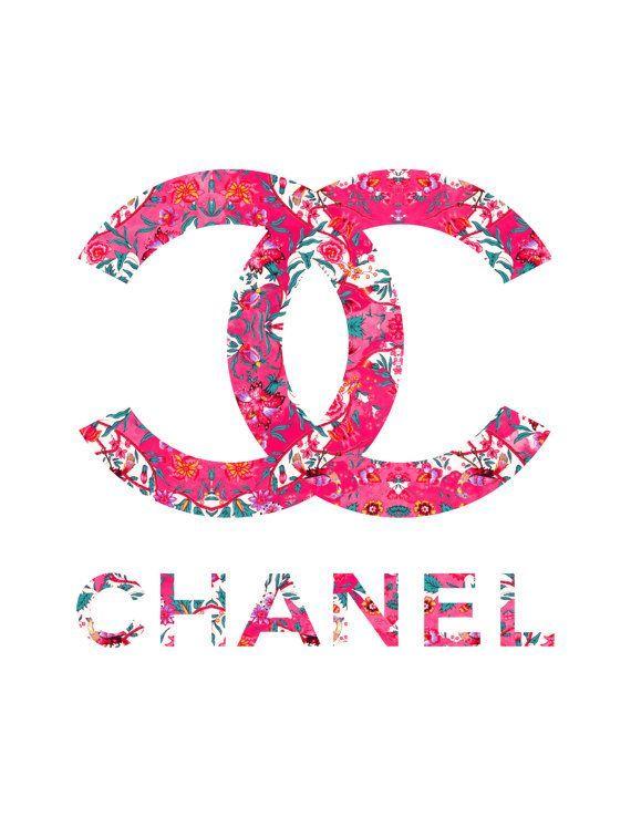 Chanel Floral Logo - Floral Chanel Logo Mode-Illustration Kunstdruck von KomaArt | Chanel ...
