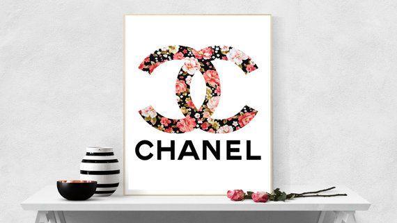 Chanel Floral Logo - Pin by Ella Welshh on Dorm | Home, Coco chanel, Floral logo