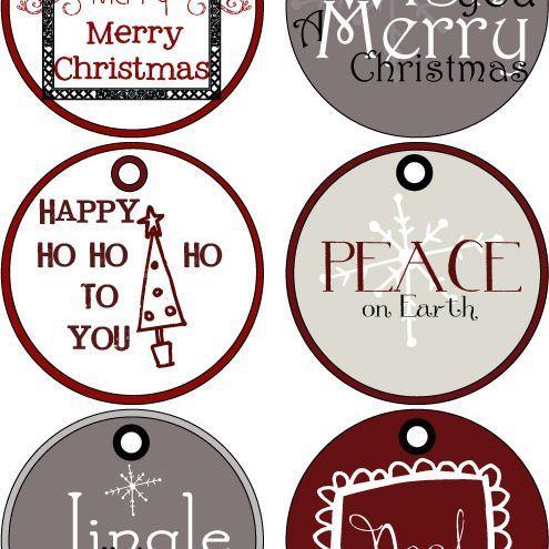 Christmas Printable Logo - 40 Sets of Free Printable Christmas Gift Tags