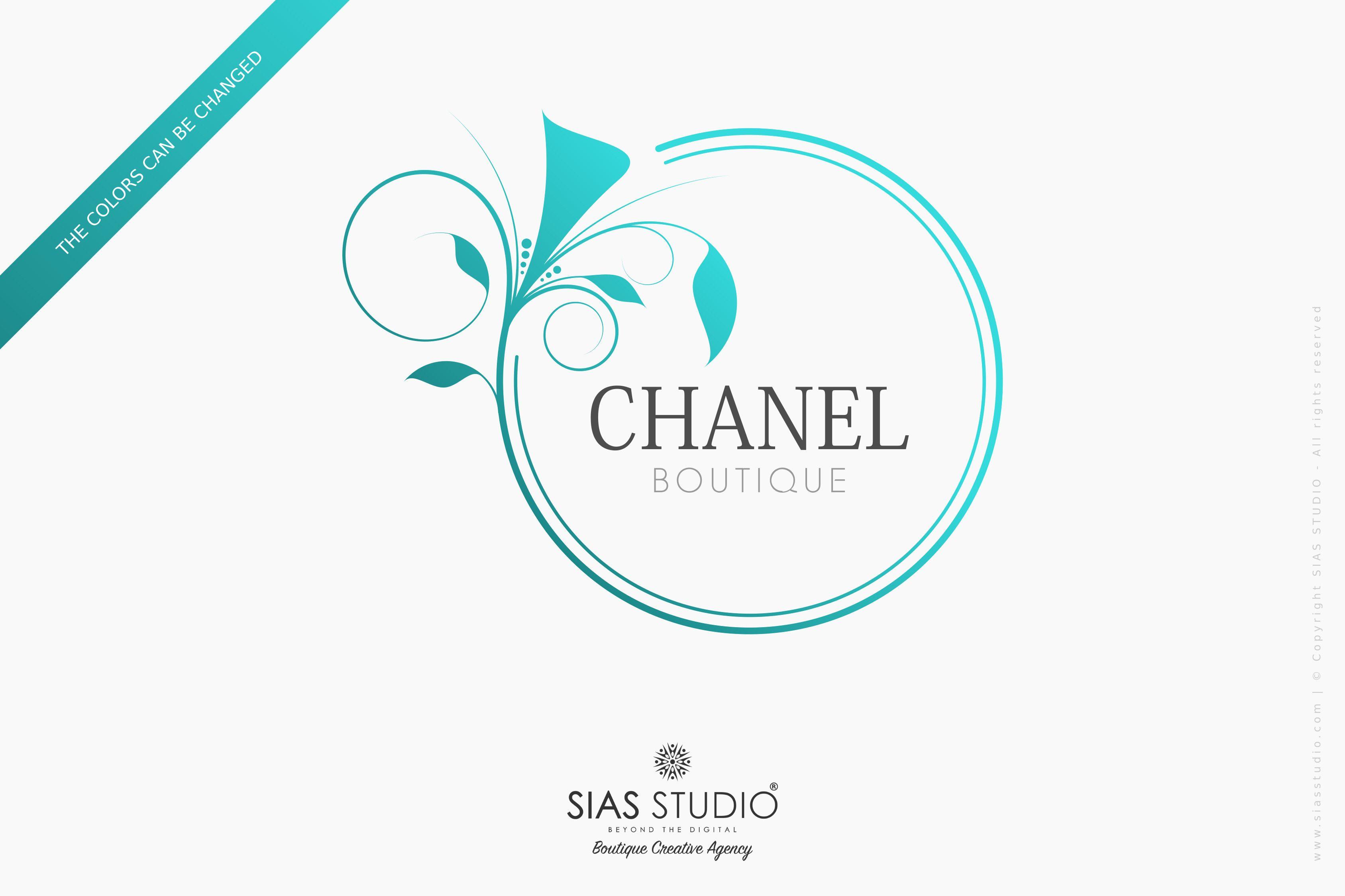 Chanel Floral Logo - Branding package Chanel Floral design with frame. Sias Studio