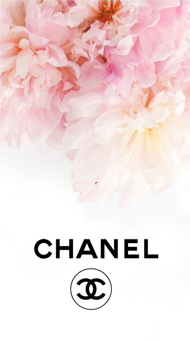 Chanel Floral Logo - Chanel logo flowers iphone background. nylah sharday Bailey