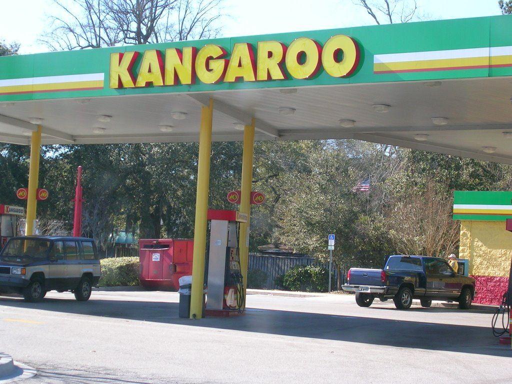 Kangaroo Gas Station Logo - Gas Station: The Kangaroo Gas Station