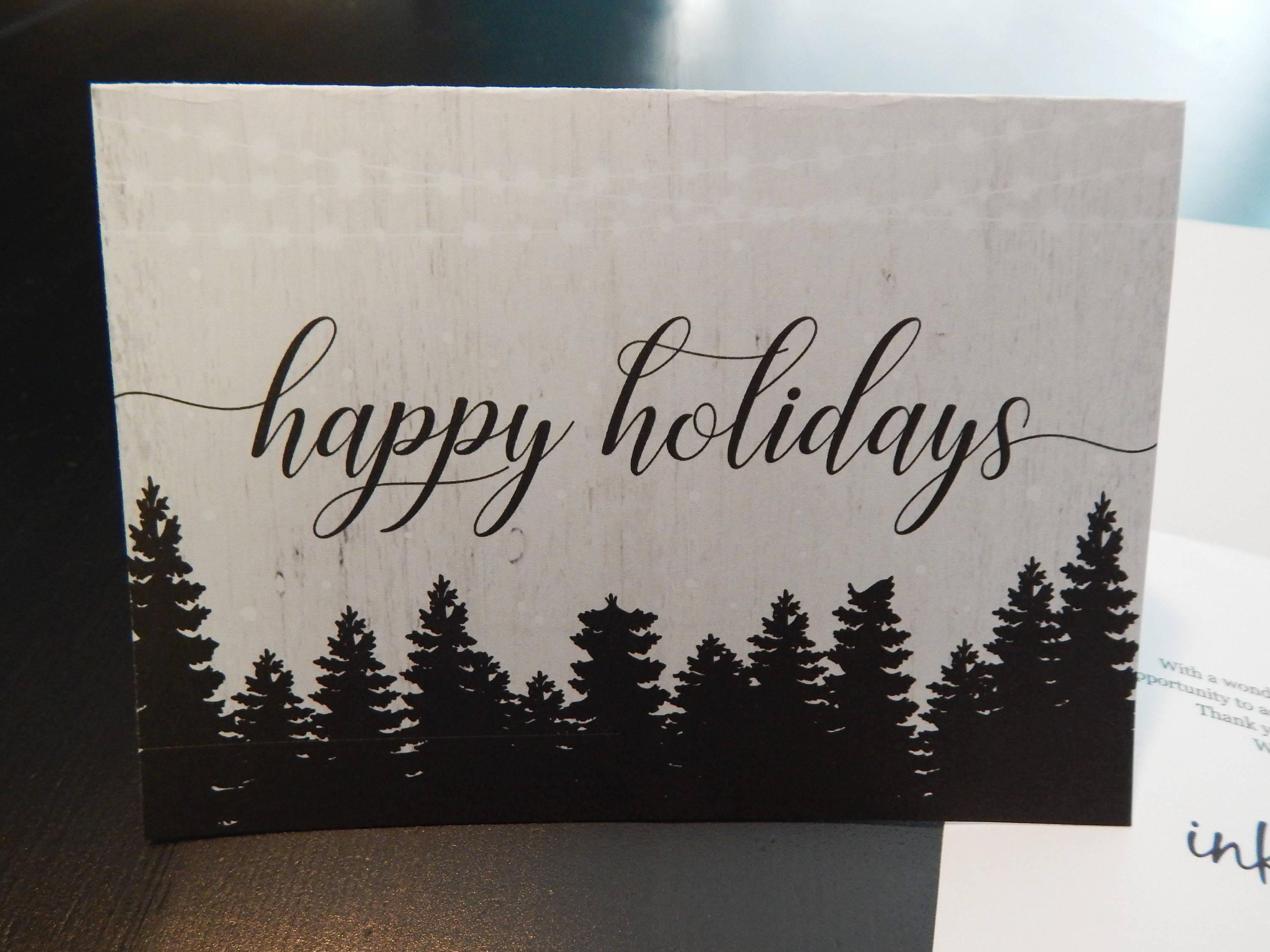 Christmas Printable Logo - Add Business Logo - Holiday Card - Printable Corporate Christmas ...
