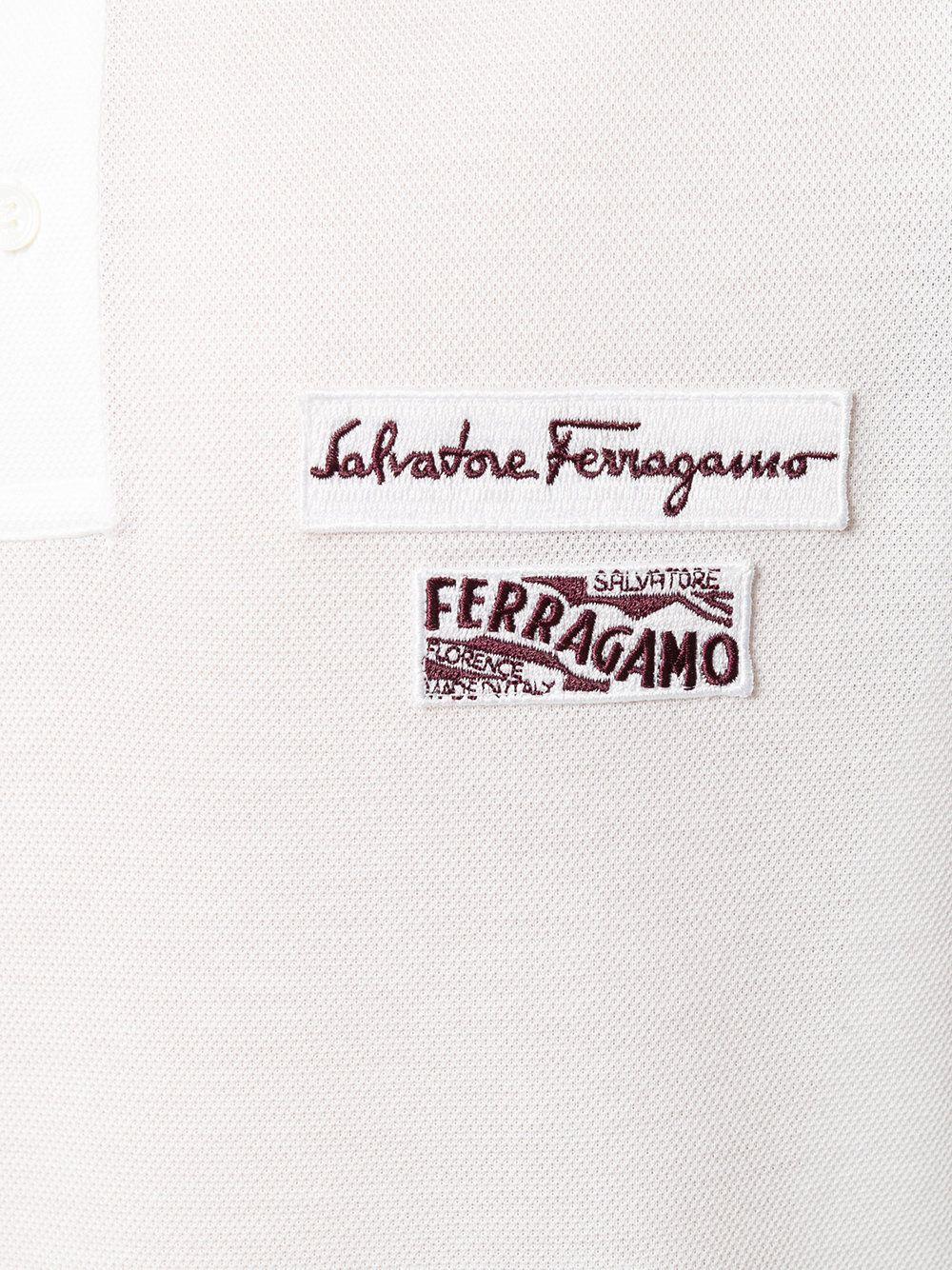 Salvatore Ferragamo Logo - Salvatore Ferragamo Logo Patch Polo Shirt