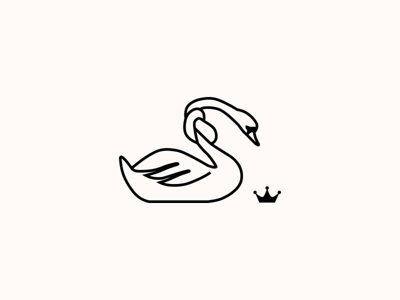 Fashion Swan Logo - DYING SWAN. Logo Design by Gediminas Medžiaušis | Dribbble | Dribbble