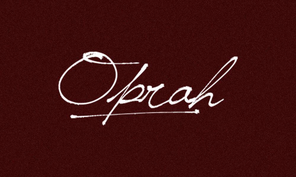 Oprah Logo - Oprah. Signature Logo Designed