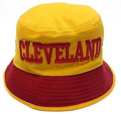 Red and Yellow Sun Logo - Cleveland Cavaliers Yellow Bucket Golf Fishing Sun Hat Cap ...