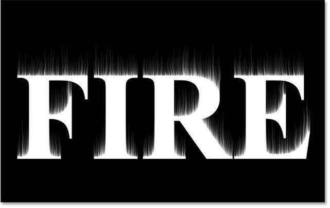 Box with White Flames Red Logo - Flaming Hot Fire Text In Photoshop