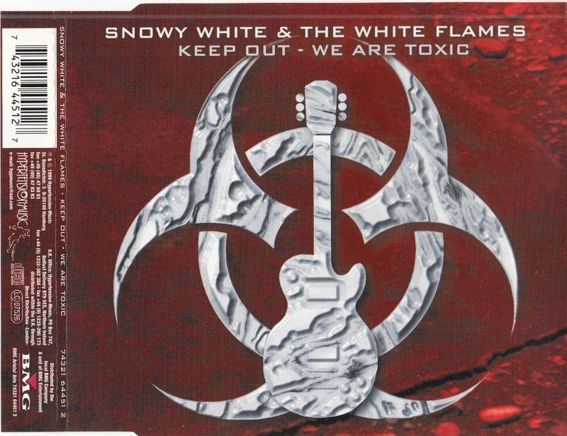 Box with White Flames Red Logo - CD Singles - Snowy White And The White Flames - Keep Out - We Are ...