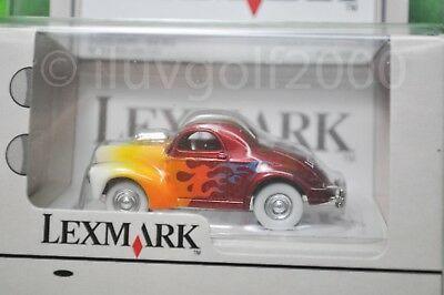 Box with White Flames Red Logo - LEXMARK JOHNNY LIGHTNING *WHITE LIGHTNING* '41 WILLYS W FLAMES RED