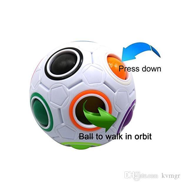 Rainbow Ball Logo - Rainbow Ball Magic Cube Speed Football Fun Creative Spherical ...