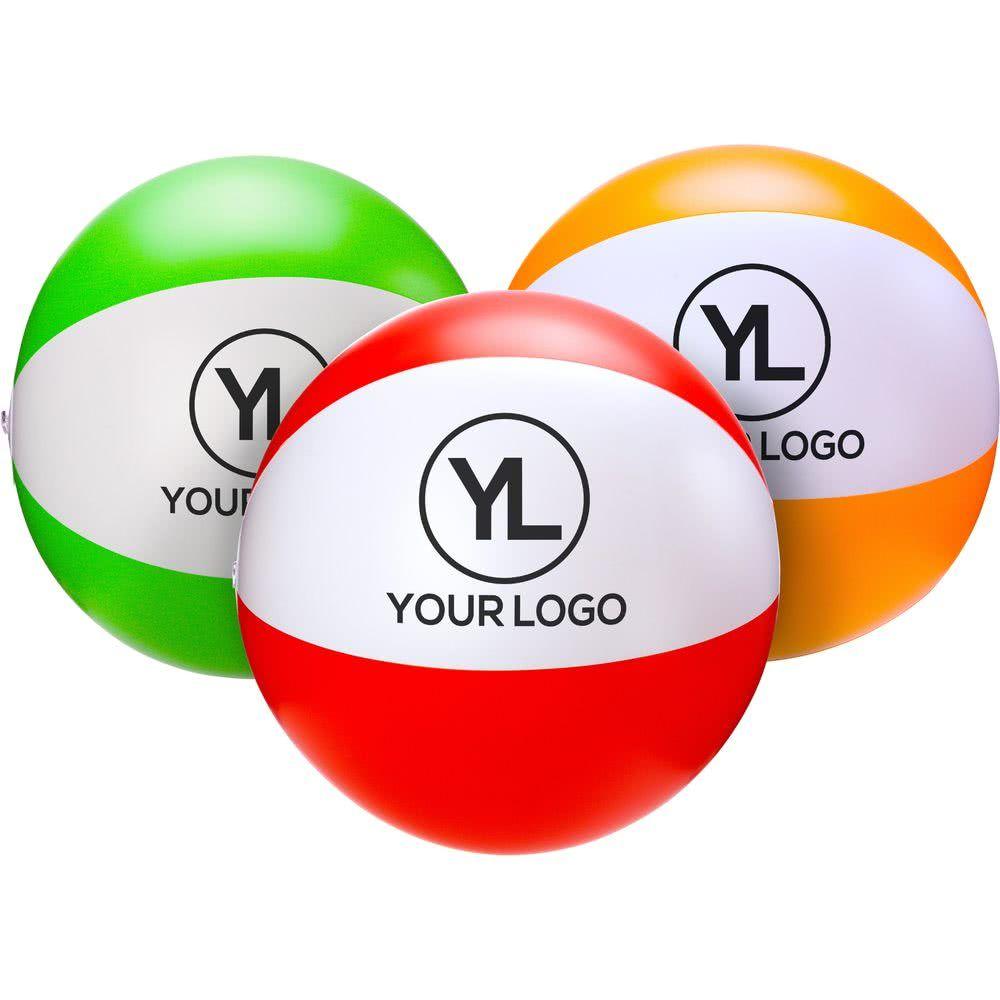 Red Ball Company Logo - Promotional 16 Beach Balls with Custom Logo for $0.94 Ea