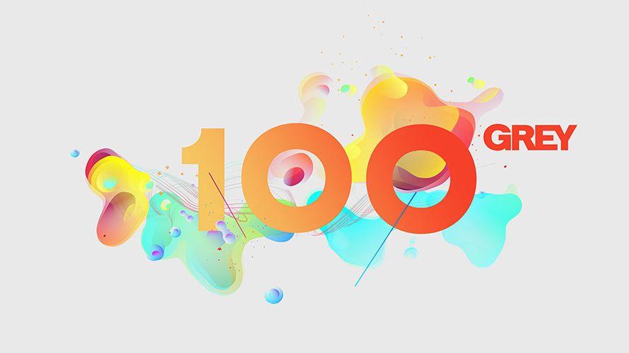 Grey Agency Logo - Grey Made Its 100th Anniversary Logo From Its Employees' Brain Waves ...