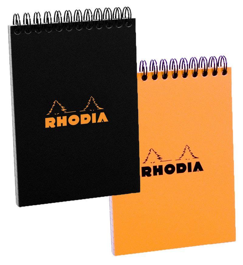 Dots Orange Spiral Logo - A6 Wirebound Spiral Pad | Rhodia Spiral Pads and Notebooks | Rhodia ...