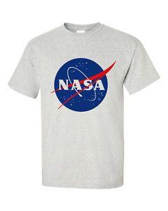 Grey Agency Logo - NASA Space Agency Meatball Logo Grey T Shirt