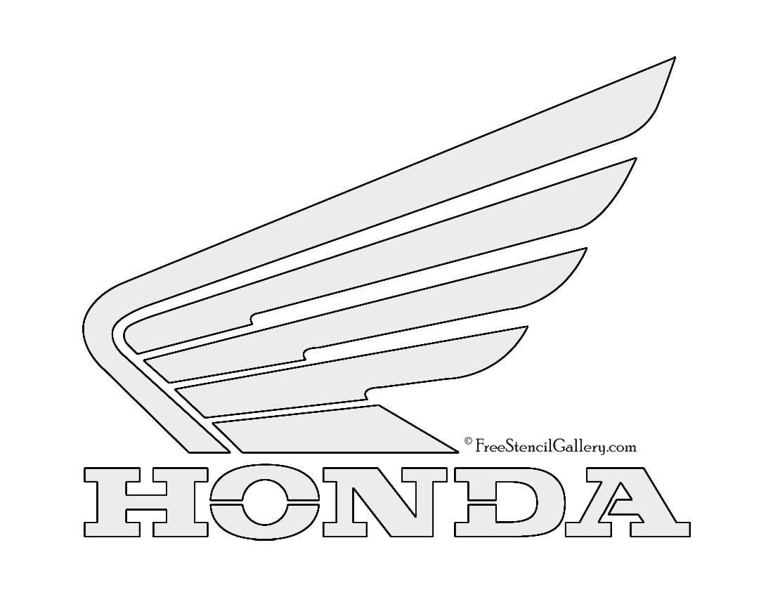 Honda Mtorcycle Logo - Honda Motorcycles Logo Stencil | Free Stencil Gallery