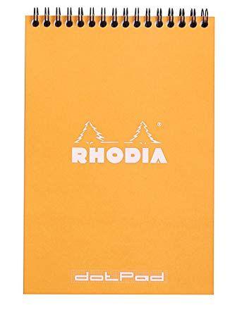 Dots Orange Spiral Logo - Amazon.com: Rhodia Wirebound Pad 5X8.3 Orange Dot: Arts, Crafts & Sewing